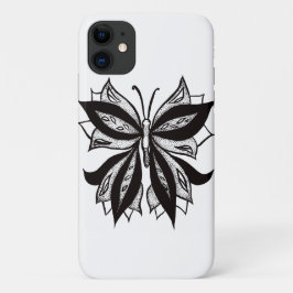 Capa Para iPhone 11 Tatuagem Tribal A Preto E Branco