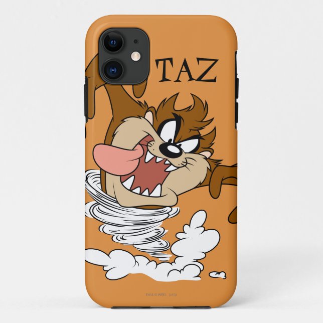 Capa Para iPhone 11 TAZ™ Whirling Tornado (Verso)
