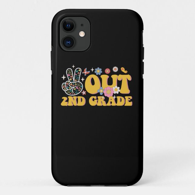 Capa Para iPhone 11 Tchau 2ª Série Último Dia de Aula Groovy (Verso)