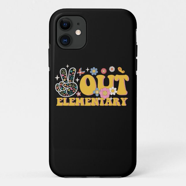 Capa Para iPhone 11 Tchau Escola Primária Maravilhoso Último Dia de Es (Verso)