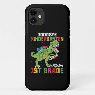 Capa Para iPhone 11 Tchau Jardim de Infância Olá 1ª Série Escola T Rex