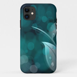 Capa Para iPhone 11 Teal Bokeh Folaves