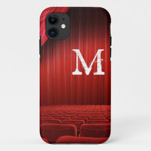 Capa Para iPhone 11 Teatro Cortina Vermelha Monograma IPHONE 5 Caso