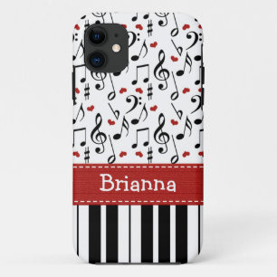 Capa Para iPhone 11 Teclado de piano