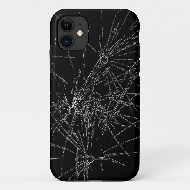 Capa Para iPhone 11 Tela quebrada quebrada e quebrada rachada (Verso)
