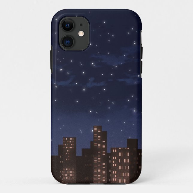 Capa Para iPhone 11 Telefone Celular Noturno (Verso)