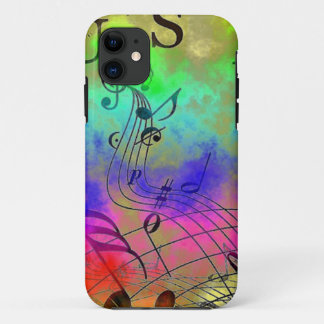 Capa Para iPhone 11 Tema da música do vetor