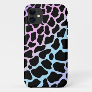 Capa Para iPhone 11 Tema de Unicórnio Manchas de Vaca