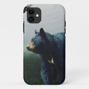Capa Para iPhone 11 Tema dos animais selvagens do urso preto