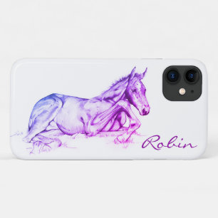 Capa Para iPhone 11 Tempo Silencioso (roxo)