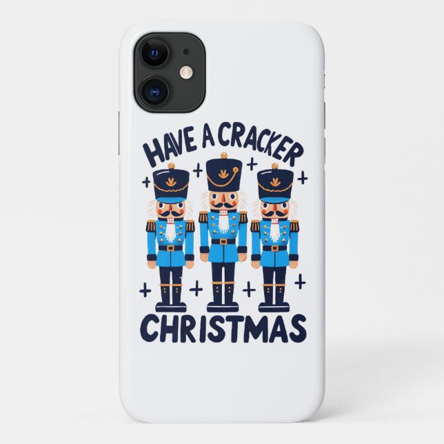 Capa Para iPhone 11 Tenha um natal maluco (Verso)