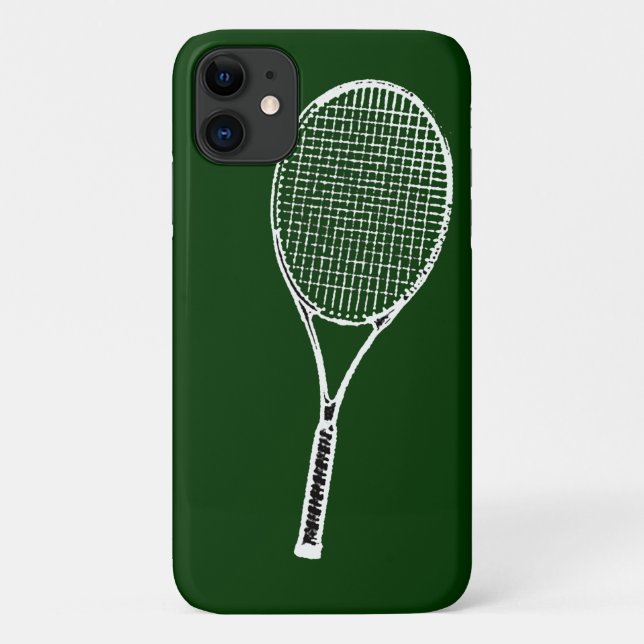 Capa Para iPhone 11 tênis racquet (Verso)