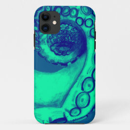 Capa Para iPhone 11 Tentáculo náutico do polvo da cerceta e do marinho