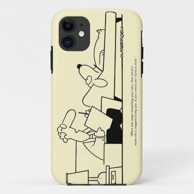 Capa Para iPhone 11 Terapia do cão (Verso)