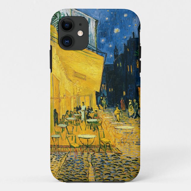 Capa Para iPhone 11 Terraço do café de Vincent van Gogh |, Lugar du (Verso)