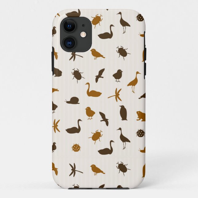Capa Para iPhone 11 Teste padrão animal 2 (Verso)