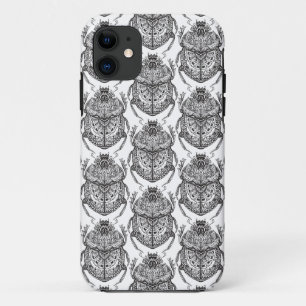 Capa Para iPhone 11 Teste padrão com Doodle da mão