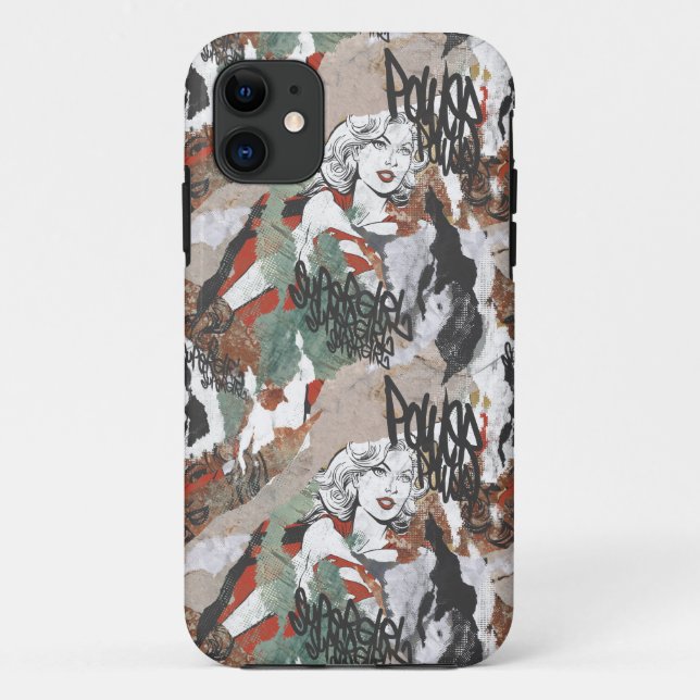 Capa Para iPhone 11 Teste padrão cómico 6 das alcaparras de Supergirl (Verso)