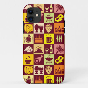 Capa Para iPhone 11 Teste padrão da comida