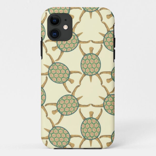 Capa Para iPhone 11 Teste padrão da tartaruga (Verso)