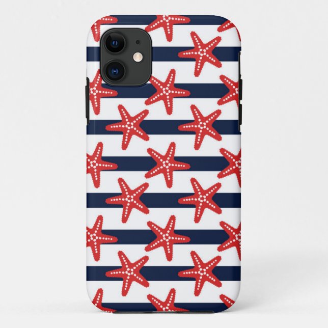 Capa Para iPhone 11 Teste padrão de bandeira dos Estados Unidos (Verso)