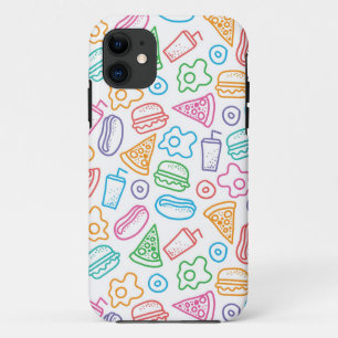 Capa Para iPhone 11 Teste padrão do fast food