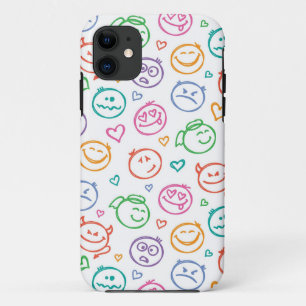 Capa Para iPhone 11 teste padrão dos sorrisos
