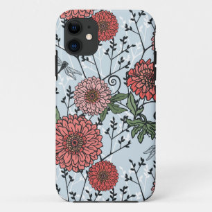 Capa Para iPhone 11 Teste padrão floral 3