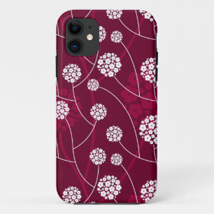 Capa Para iPhone 11 Teste padrão floral abstrato