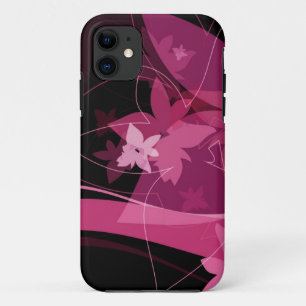 Capa Para iPhone 11 Teste padrão floral magenta