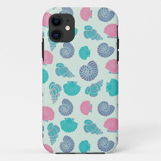 Capa Para iPhone 11 Teste padrão Pastel 1 do Seashell (Verso)