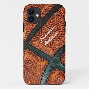 Capa Para iPhone 11 Teste padrão retro velho do basquetebol com nome