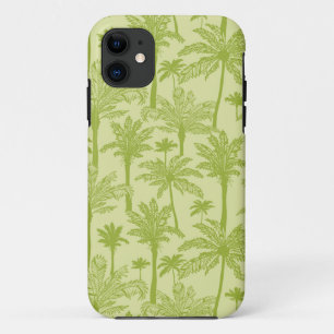 Capa Para iPhone 11 Teste padrão verde das palmeiras