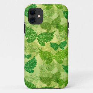 Capa Para iPhone 11 Teste padrão verde do primavera