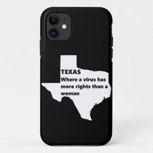 Capa Para iPhone 11 texas feministas covid white
