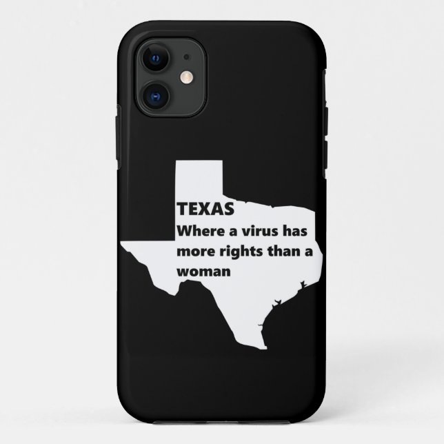 Capa Para iPhone 11 texas feministas covid white (Verso)