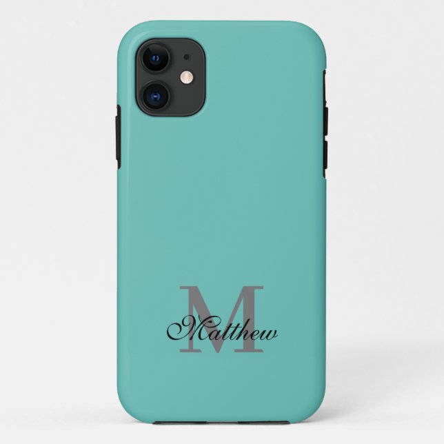 Capa Para iPhone 11 Texto inicial e nome personalizado (Verso)