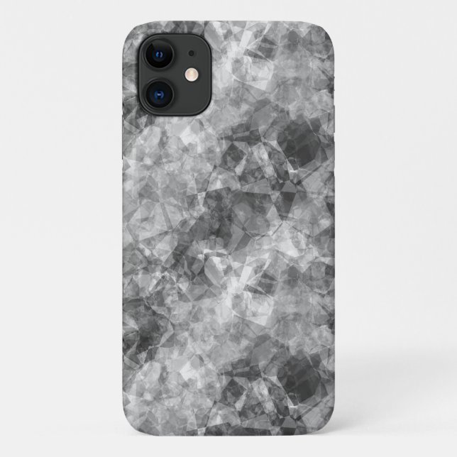 Capa Para iPhone 11 Textura Crumplada De Carvão (Verso)