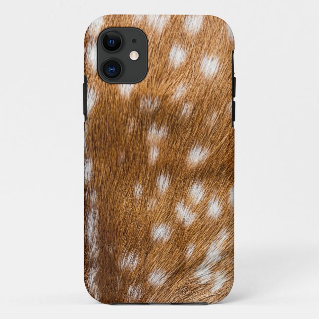 Capa Para iPhone 11 Textura de pele de veado (Verso)