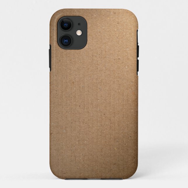 Capa Para iPhone 11 Textura do cartão de Brown para o fundo (Verso)