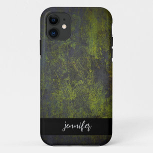Capa Para iPhone 11 Textura personalizável do Abstrato de nome