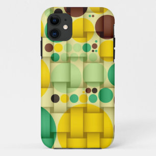 Capa Para iPhone 11 Textura sem emenda 2 das bolinhas amarelas, verdes