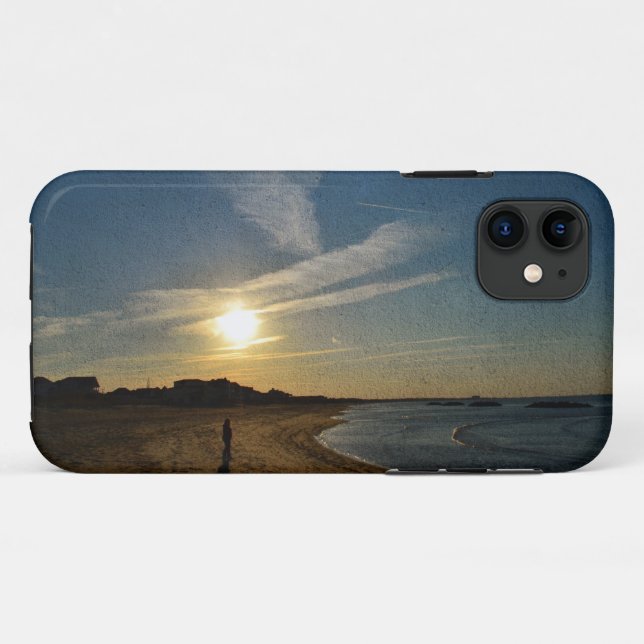 Capa Para iPhone 11 Texturizado Sunset por Shirley Taylor (Verso (horizontal))