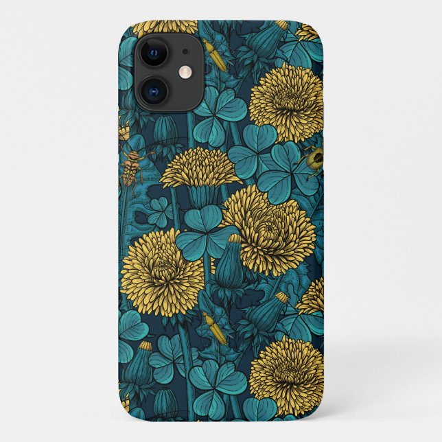 Capa Para iPhone 11 The meadow in yellow and blue (Verso)