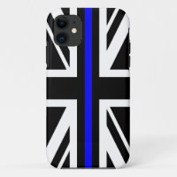 Thin Blue Line Flag polícia do reino unido symb