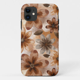 Capa Para iPhone 11 Tie Dye Autumn Floral
