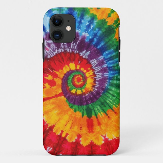 Capa Para iPhone 11 Tie Dye Psychedelic Pattern (Verso)