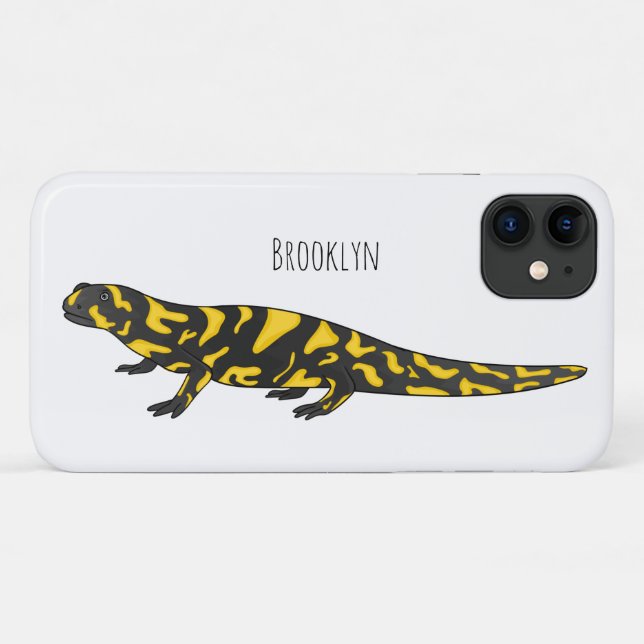 Capa Para iPhone 11 Tiger salamander cartoon (Verso (horizontal))