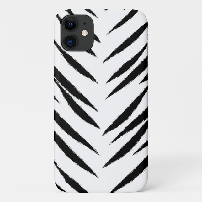 Capa Para iPhone 11 Tigre Branco (Verso)