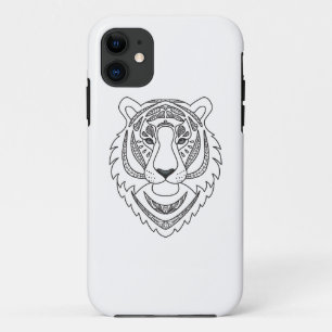 Capa Para iPhone 11 Tigre branco inspirado